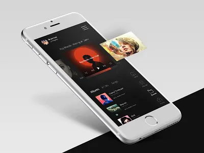 Mobile Music Player mobile music ui