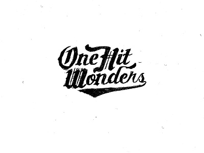 One Hit Wonders baseball custom handtype jersey la lettering script softball