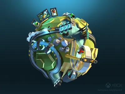 Xbox clubs image clubs faceted low poly microsoft planet tiny world xbox