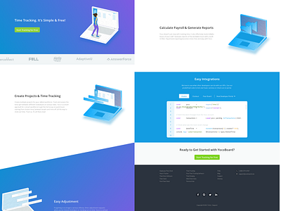 Landing page - Isometric Illustration illustration isometric lander single page ui ux webpage website