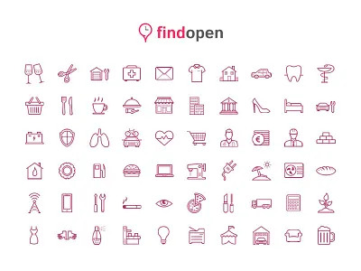 Various Icons - Findopen cylex findopen icons