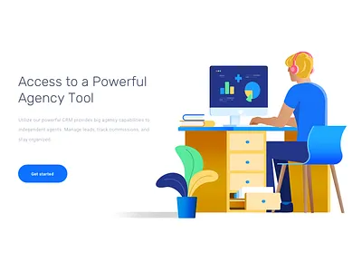 Illustration For ABS Project clean healthcare home illustration insurance mac table ui ux web website white