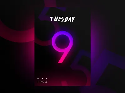 Birthday is coming! color designdrug freelance gradients jonathan quintin neon nift poster ∆ studio–jq ∆