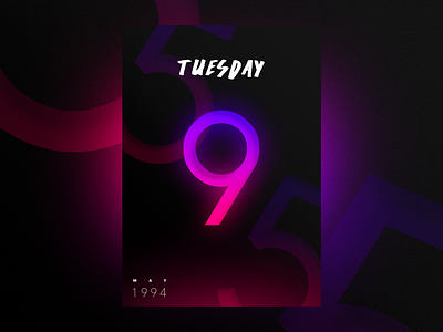 Birthday is coming! color designdrug freelance gradients jonathan quintin neon nift poster ∆ studio–jq ∆