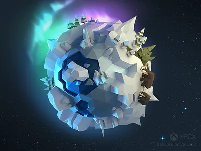 Xbox clubs image clubs faceted low poly microsoft planet tiny world xbox