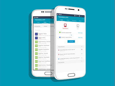 Transmilenio - Transportation App android app flat design transmilenio transport