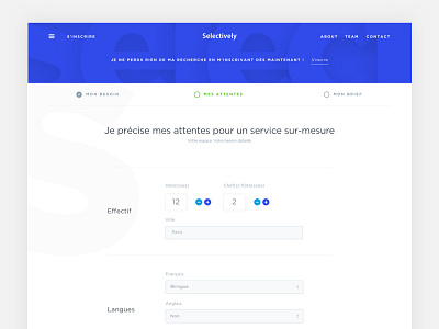 Selectively Form clean form layout minimal page signup ui ux web website