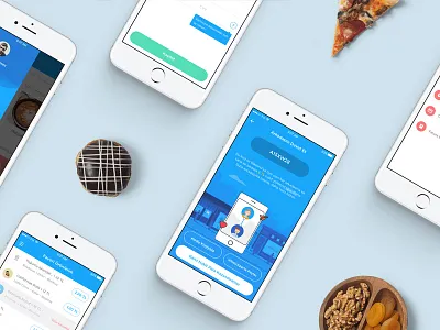 BiKoshu App app blue illustration ipad istanbul mobile neighbors sale shop turkey ux website