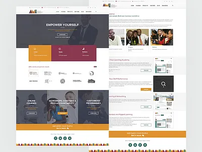 African Managers - Development platform design development learning online platform user experience user interface