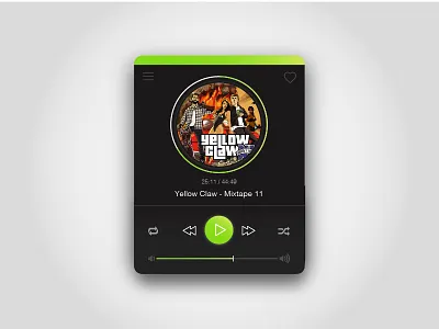 Music Player - Daily UI Challenge: 009 debut design digital illustrator music photoshop player ui web