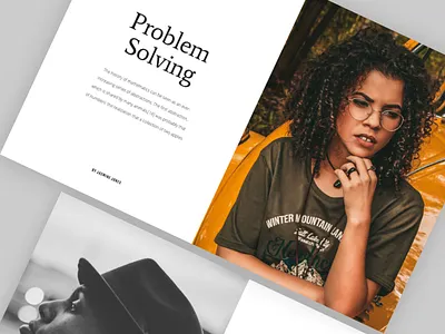 Blog post cards blog interface typography ui website