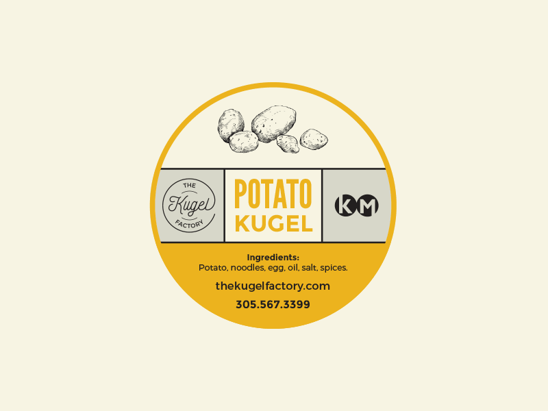 The Kugel Factory | Food Label brand branding design food food company food labels graphic design identity labels logo logo design packaging