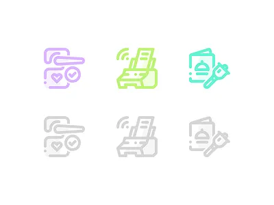 Accommodation 011/100 accommodation hotel icons menu order printer room services wifi