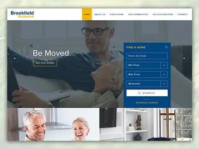 Housing District Website home builders homes housing neighborhood real estate ui uiux ux website