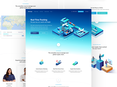 Zen Cargo - Shipping Made Easy design homepage icon icons interface landing page visual website