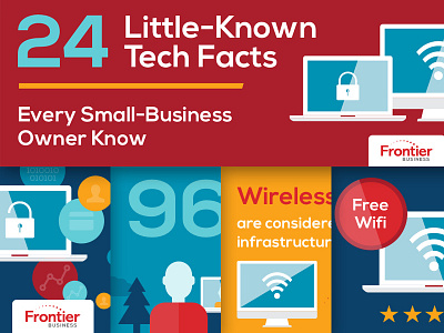 Frontier Business Infographics infographics internet statistics