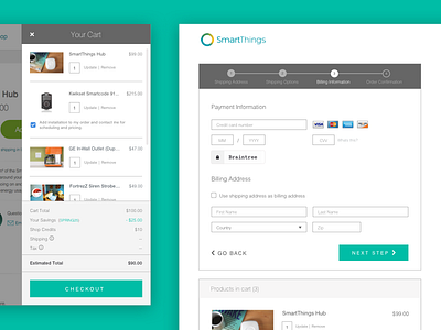 Checkout Process cart checkout ecommerce mobile responsive ui ux web