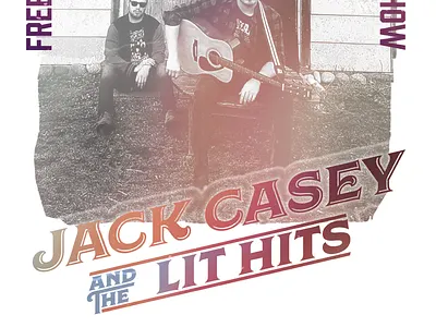 Jack Casey Gig Poster graphic design jack casey local music music rock rock n roll