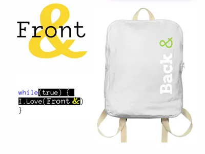 Logotype for Rambler&Co — back-end, front-end back end front end identical logo typography