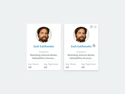 Author Profile Cards avatar card ui cards clean profile profile cards subtle tile ui tiles ui design visual design