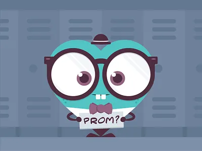 Improv Show Poster - Take 2 heart high school illustration nerd poster print prom