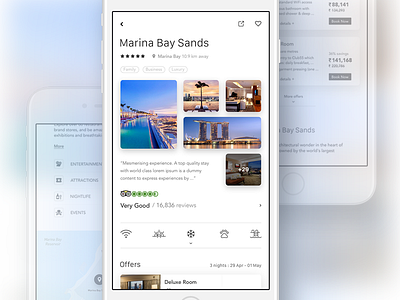 Hotel Details agency app clean hotel ios iphone 7 lifestyle minimal mobile ui ui kit ux