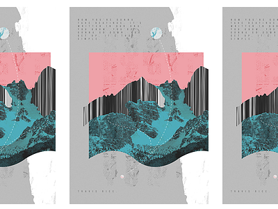 Now alp burton mountain poster rice skis snowboard travis wall