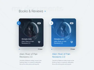 Documents Preview app card clean design documents dtailstudio grid interface ipad tile ui ux