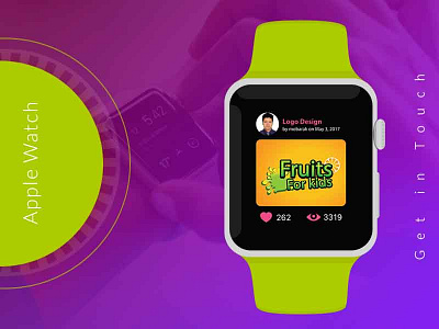 Apple Watch Face Design apple clean digital graphics smart ui ux watch
