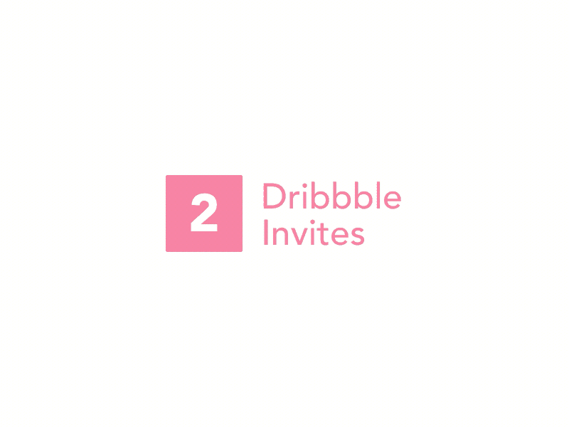 2 Dribbble Invites Giveaway animation dribbble freebie giveaway invite motion principle