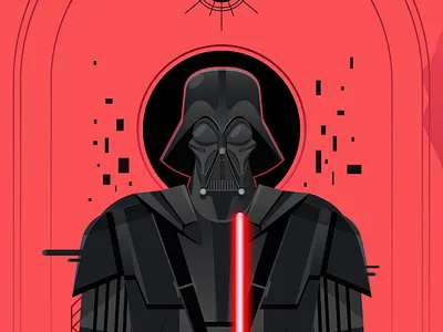 May the Forth be with You black darthvader digital force jedi movie pink red sith star wars starwars vector