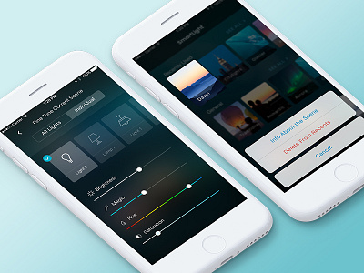 Light App - More Screens app ios lights philips hue smart homes smarthomes ui ux uxui