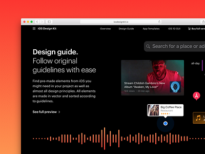 iOS Design Kit New Website 🌱 design kit gui hig ios ipad iphone ui ui kit