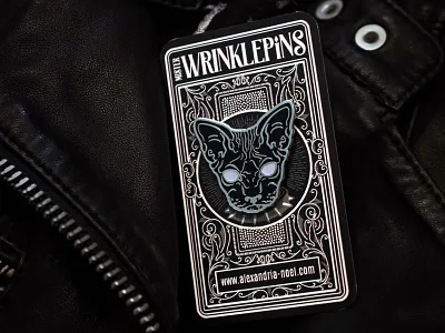 Mister Wrinklepins, Creep cats design enamel pin hairless illustration lapel pin packaging pin sphynx