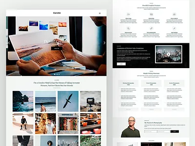 Carrete CMS Template | Webflow photography portfolio