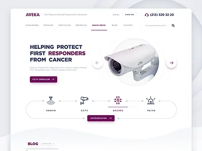 Security Systems Company / Home Page Design clean design security ui ui design ux web web design website