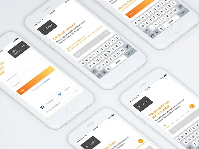 Login - Register app hcmc login phone power register ui ui kits ux