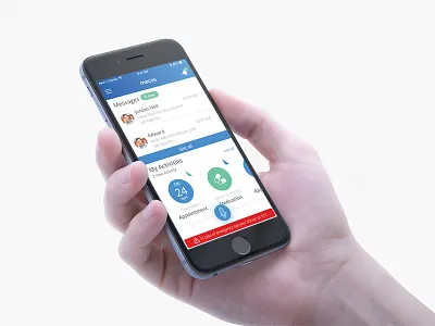 Home Screen of health care app exercise fitness food health healthcare home medication thanks voice welcome