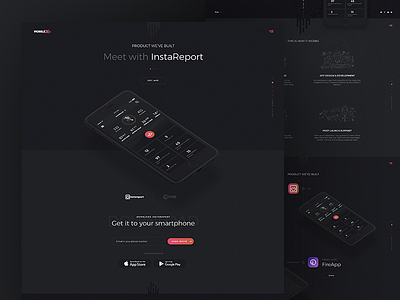 Mobilex design homepage instagram landing mobile mobilex page responsive ui ux web