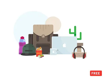 The my own usuals - Free Vector download flat free freebie iconset illustration int interface minimal vector web