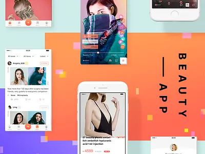 Micro-surgery Beauty App Design app beauty design doctor gradient interface ios line icon mobie surgery ui