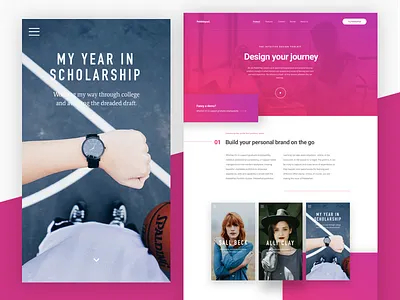 Portfolio landing page app ios mobile ui website