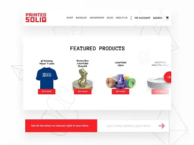 Printed Solid Redesign - WIP design e commerce responsive design ui visual design