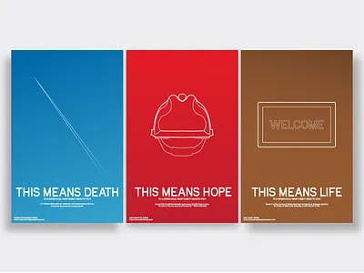 What does it mean to you? adobe awards gradient graphic design humanitarian crisis illustration line art minimalism poster print social change syria