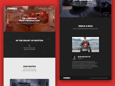 Finish Post - website (WIP) sketch web design web development website website design wip