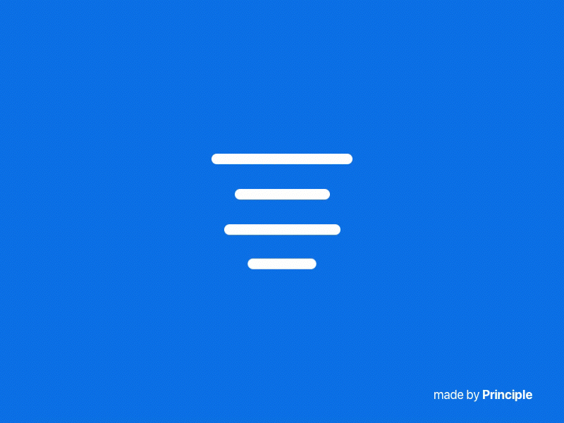 Text Align & Delete Button - Principle animation button daily inspiration delete principle text align