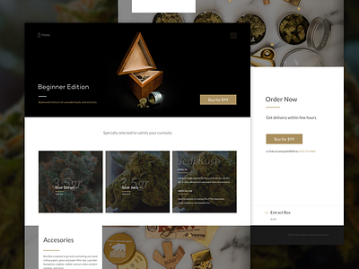 Medicinal Weed - Website delivery drone delivery drone weed delivery landing page medicinal weed product page san francisco trees ui ux weed