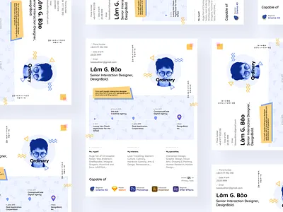 Curriculum Vitae abstract art black and white curriculum vitae interaction design layout mobile design typography uiux web design