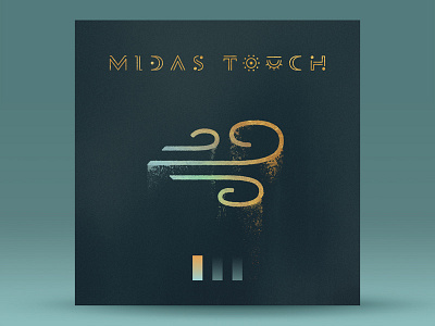 Midas Touch - Single Art album cover gold icon indie minimal music rock rust single symbols typography