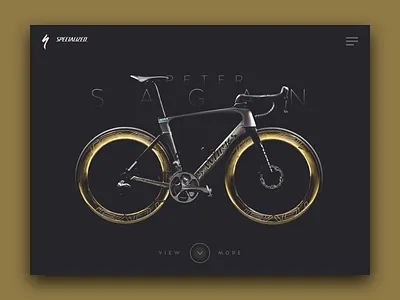 Landing Page // Peter Sagan // 003 003 cycling daily ui dailyui landing landing page page peter sagan specialized